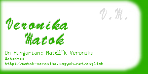 veronika matok business card